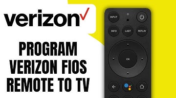 How To PROGRAM VERIZON Fios Remote To TV