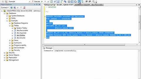 T-SQL VE SQL SERVER 2012 TRIGGER