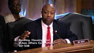 Celebrity Senator Tim Scott Questions Witnesses on the Effects of Consumer Finance Regulations Profile
