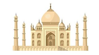 taj mahal easy draw shading way