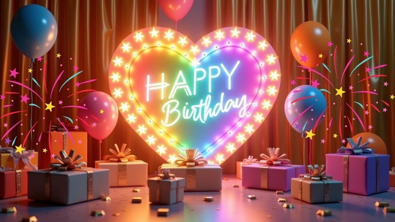 Happy Birthday Song 💖🎶 | Fun Birthday Wishes & Celebration Music🌈🎂