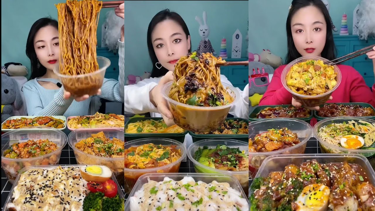Mukbang : Eating Spicy Noodles 🍜🍜 fire Noodles 🍜 with Hotdogs 😋#delicious #mukbang #noodles #yummy