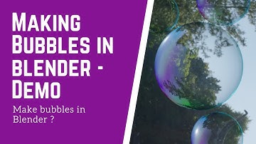 How to make Realistic Bubbles ? | Eevee Blender