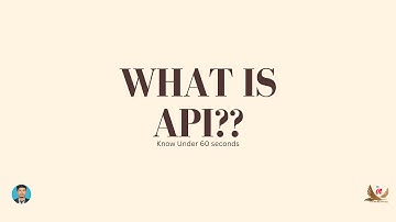 What is API under 60 seconds?