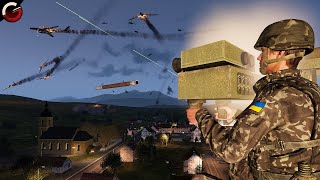 RUSSIAN AIR FORCE DESTROYED BY MISSILES! Ukrainian Air Defence System in Action | ArmA 3 Gameplay