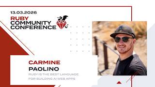 Ruby Is the Best Language for Building AI Web Apps - Carmine Paolino [EN]
