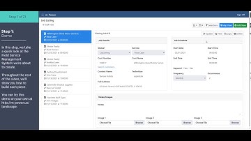 Field Service Management Project (Step 1): Demo