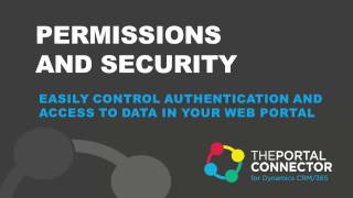 Manage Permissions and Security in your Web Portal