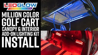 LEDGlow | Installing 6pc Million Color 4 Seater Golf Cart Interior/Canopy Lights to a Bintelli LSV