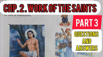 EVS CHAPTER 2 WORK OF THE SAINTS QUESTIONS AND ANSWERS IN HINDI - MAHARASHTRA BOARD CLASS 4 CHP 2
