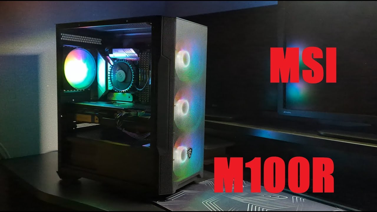 MSI MAG Forge M100R Micro-ATX Tower Black Gaming Case