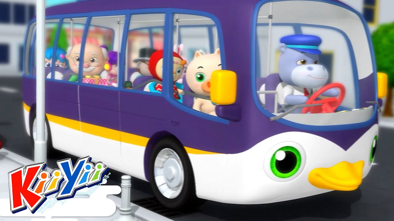 Wheels On The Bus V4 | KiiYii Kids Games and Songs - Sing and Play!