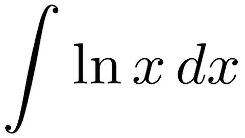 integral of ln(x)