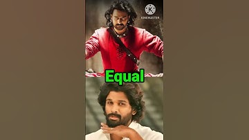 Prabhas Vs Allu Arjun ❓|Actor