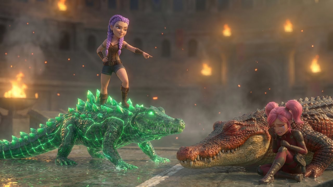 🔥 RUMI and the Crystal Crocodile the Arena Racing Championship | K-POP Demon Hunters