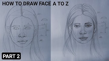 HOW TO DRAW FACE ! Easy Beginner Proportion Tutorial !step by step basic #drawing#art