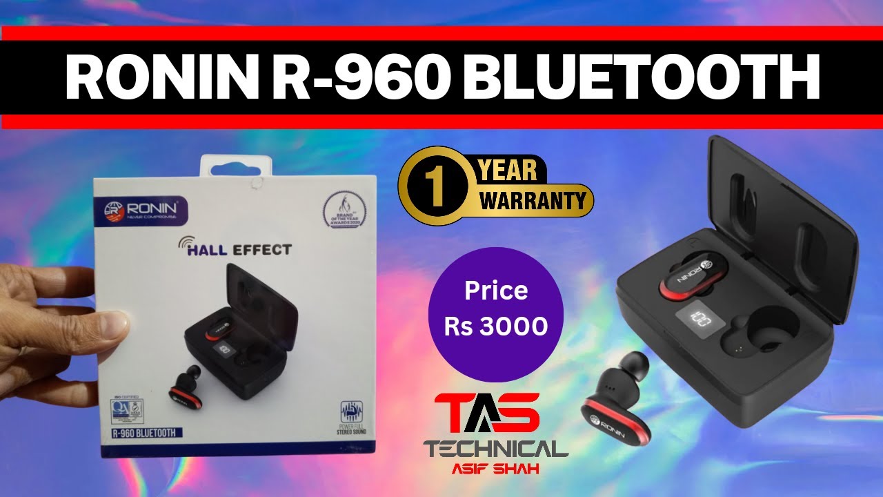 Ronin R-960 TWS Smart Pods Wireless Earphone - r-960 Smart Pods - YouTube