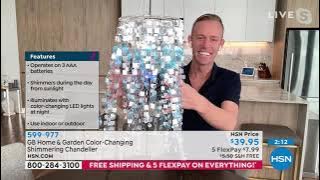 GB Home   Garden ColorChanging Shimmering Chandelier