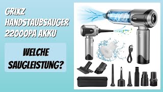 Bewertung 2026 Grixz Handstaubsauger 22000Pa Akku. Infos