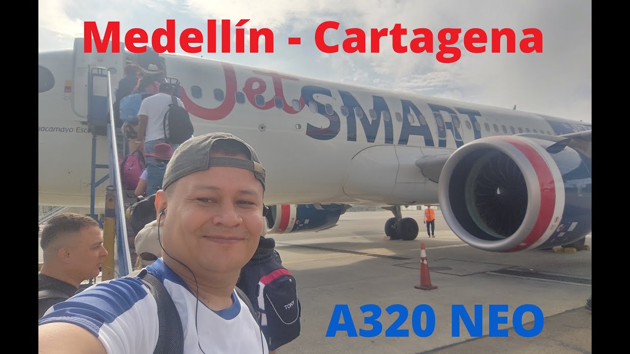 JetSmart VUELO JA5410  Rionegro (MDE) - Cartagena (CTG) A320 NEO