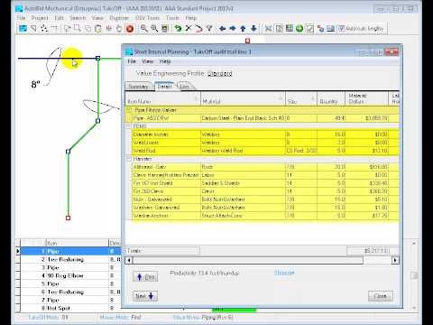 Automatic Fittings - Trimble AutoBid Mechanical