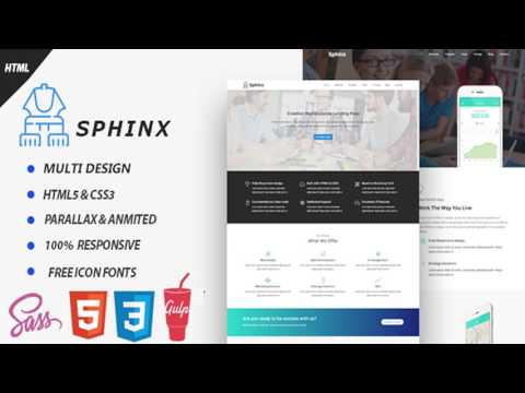Sphinx -One Page Multipurpose | Themeforest Website Templates and Themes