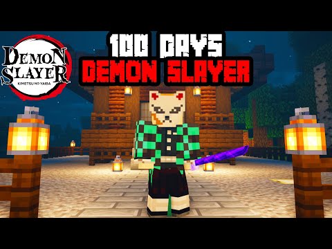 I Played Minecraft Demon Slayer For 100 DAYS and this is what happened