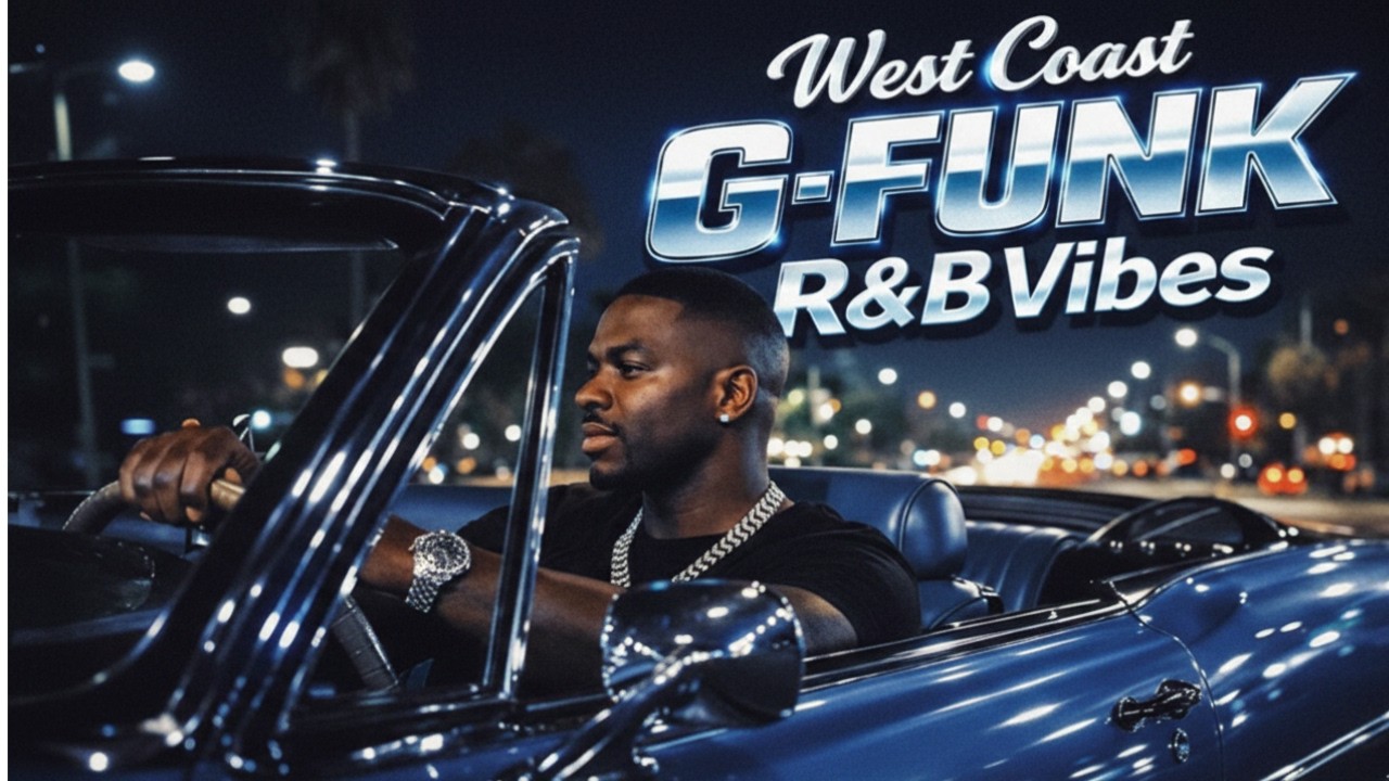 🌴 West Coast G-Funk R&B Vibes 🌃 Midnight Cruise Slow Jams | 90s Smooth Night Drive Chill Mix