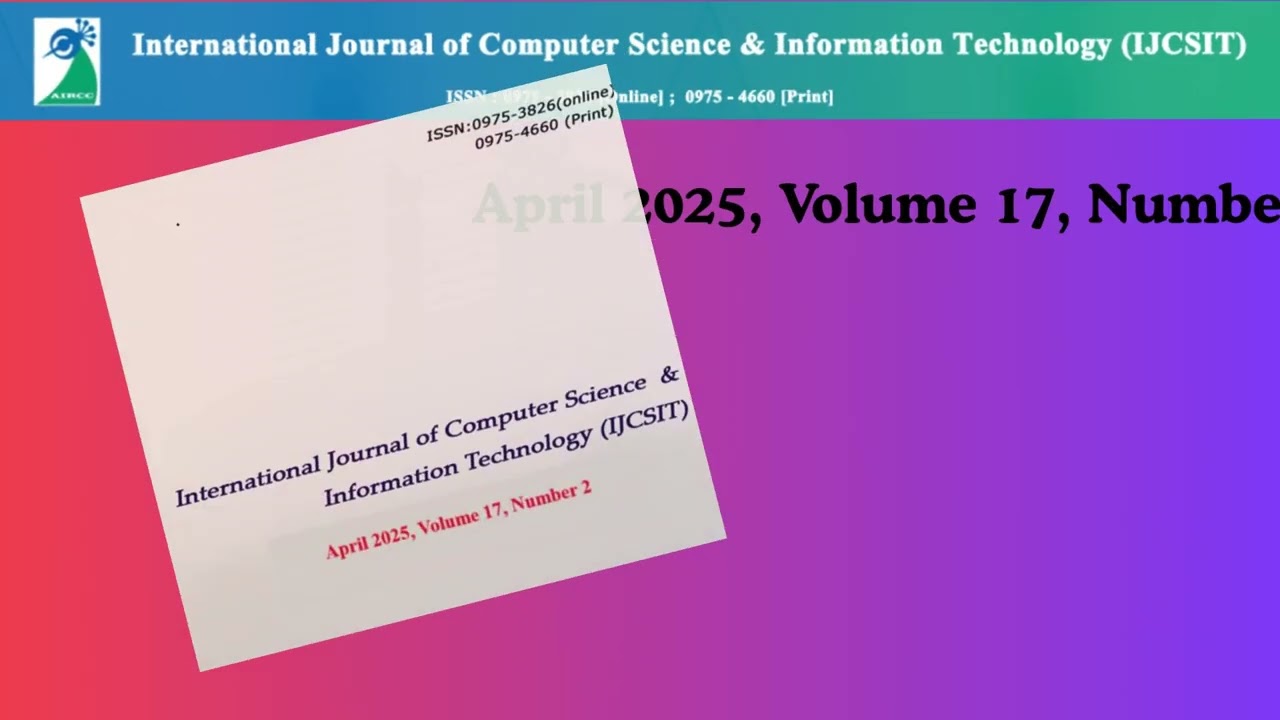 Current Issue : April 2025, Volume 17, Number 2