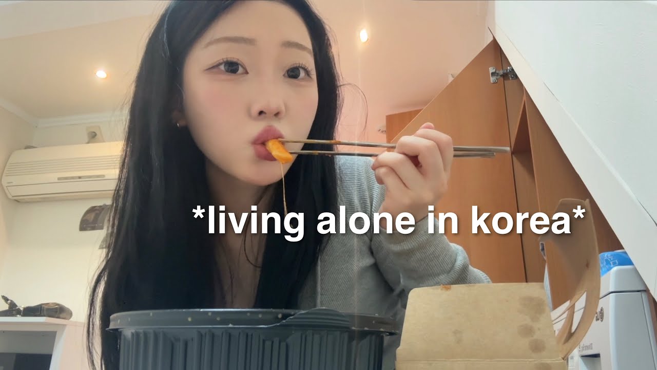 day in the life of an 18 year old living alone in korea