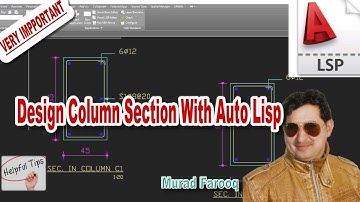 Design Building Colum by the help of Auto Lisp in AutoCAD.