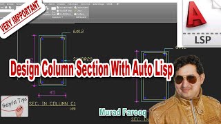 Спроектируйте строительную колонну с помощью Auto Lisp в AutoCAD.