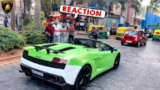 Lamborghini Gallardo Spyder | On streets of Bangalore🇮🇳| Watch out the Crazy public reaction😱