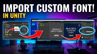 How to Import Custom Fonts in Unity (TextMeshPro Tutorial) || #youtube 