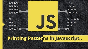 Printing patterns in JavaScript || JS Exercises.