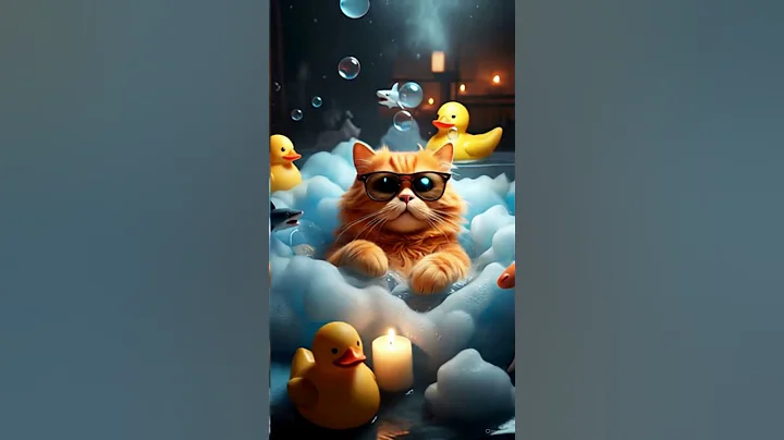 Video 9519361: bathtub cat kitten, cute cat bathtub, cat vs bathtub