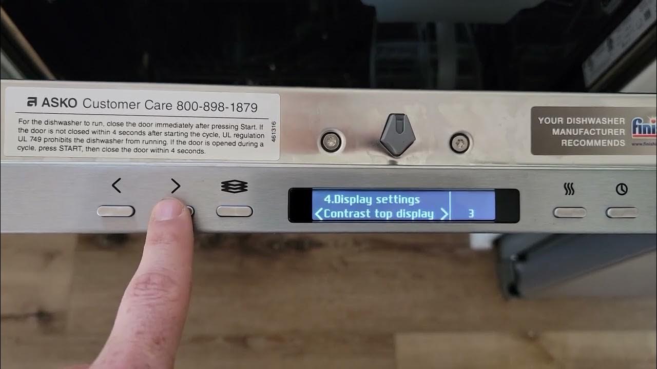 how-to-use-an-asko-dishwasher-and-change-settings-youtube