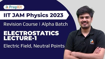 L-1 | Electric Field and Force | Electrostatics | Alpha Batch | IIT JAM Physics 2023 Revision