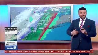 Spectrum NY1 Live Snow Squall Coverage 1-14-24 - Meteorologist Michael Autovino