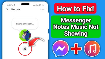 How To Fix Music Option Not Showing On Messenger Notes.(2024)