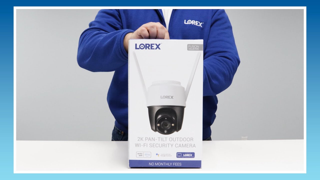 Unboxing the 2K PanTilt Outdoor WiFi Security Camera Lorex YouTube