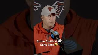 Arthur Smith at his Salty Best... sometimes the answer's really simple #Falcons