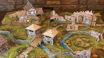 Final Hexagonal Modular Tabletop Battlefield Layout - No Printing, Painting, or Flocking