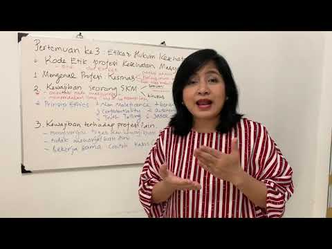 Video: Apa yang dimaksud dengan etika dan hukum kesehatan?