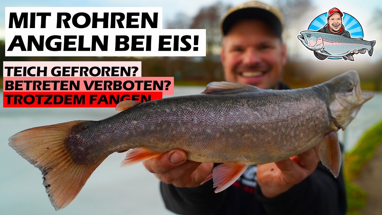 Eisangeln auf Forelle ❄️ Sicher angeln mit der Kabelrohr-Methode