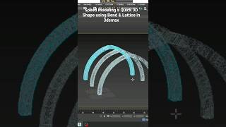 Full Speed Modeling a 3D Shape using Bend & Lattice Modifier in 3dsmax #3dsmax #3dmodeling #3d #tutorial Guide