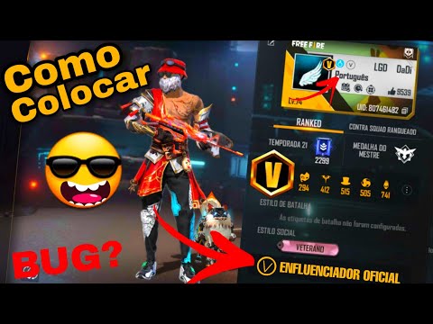 V de Verificado no Free Fire: como colocar código e usar no nick