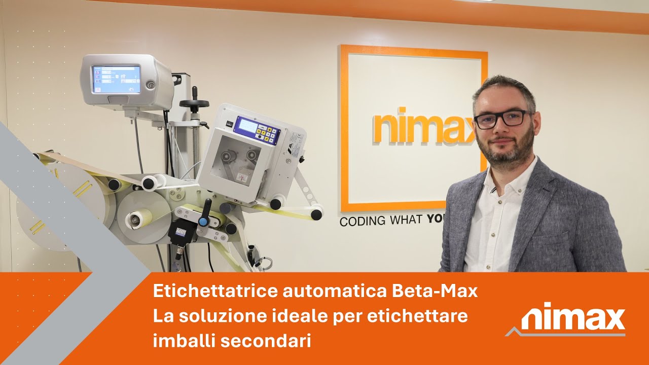 Nimax | Etichettatrice automatica Beta-Max. La soluzione ideale per etichettare imballi secondari