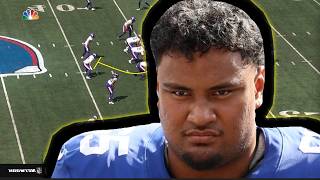 Film Study How Francis Mauigoa played in the preseason for the New York Giants