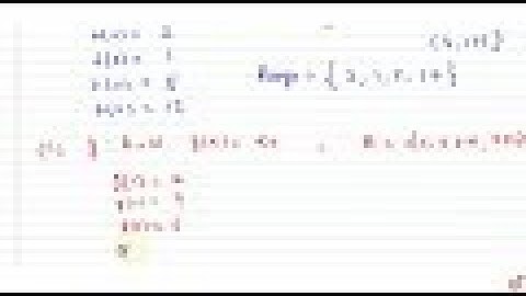 Express the following functions as sets of ordered pairs and determine their ranges `f: AvecR ,f...
